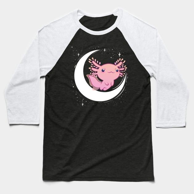 Cute Axolotl Baseball T-Shirt by X-TrashPanda